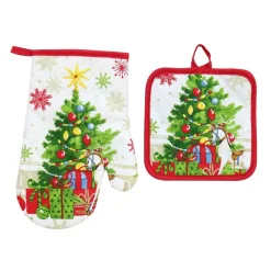 Oven Glove & Pot Holder Set Of 2 (2 Styles)
