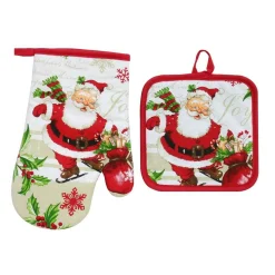 Oven Glove & Pot Holder Set Of 2 (2 Styles)