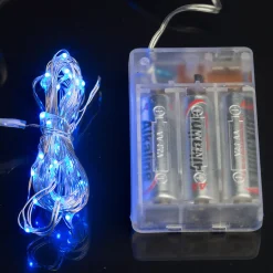 40Pc Copper Wire Battery Fairy Lights - Blue