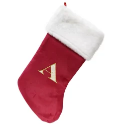 Personal Initial Embroidered Stocking - 52Cm