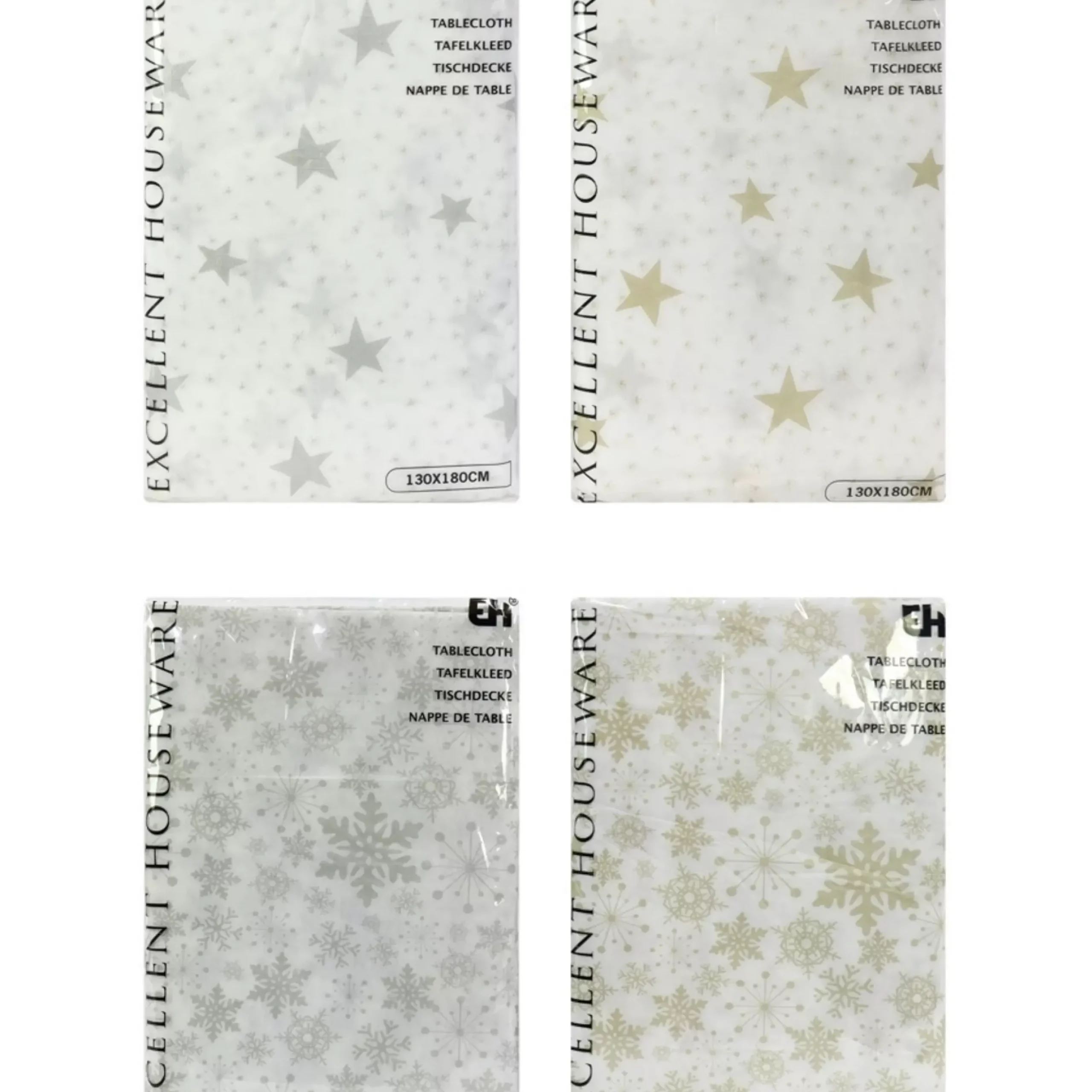 Peva Christmas Tablecloth - 180Cm