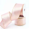 Pink With Gold Edge Ribbon - 10M