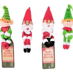 Plush Christmas Wine Bottle Hugger