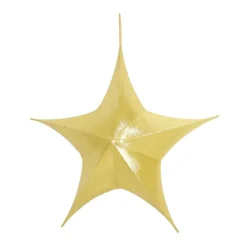 Pop Up Gold Metallic Star - 110Cm