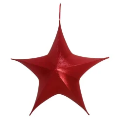 Pop Up Metallic Red Star - 110Cm