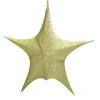 Pop-Up Tinsel Star Gold - 65Cm