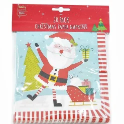 Printed Christmas Paper Napkins (4 Styles) - 20 Pack