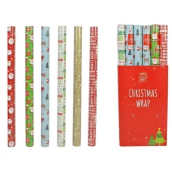 Printed Christmas Wrap (6 Styles) - 1200Cm