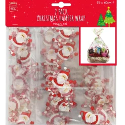 Printed Hamper Bag Pack Of 2 (3 Styles) - 63Cm