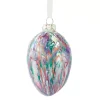 Purple Glass Melt Egg - 12Cm