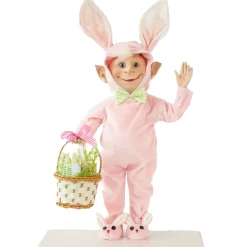 Ralphie The Pink Bunny Elf - 45Cm