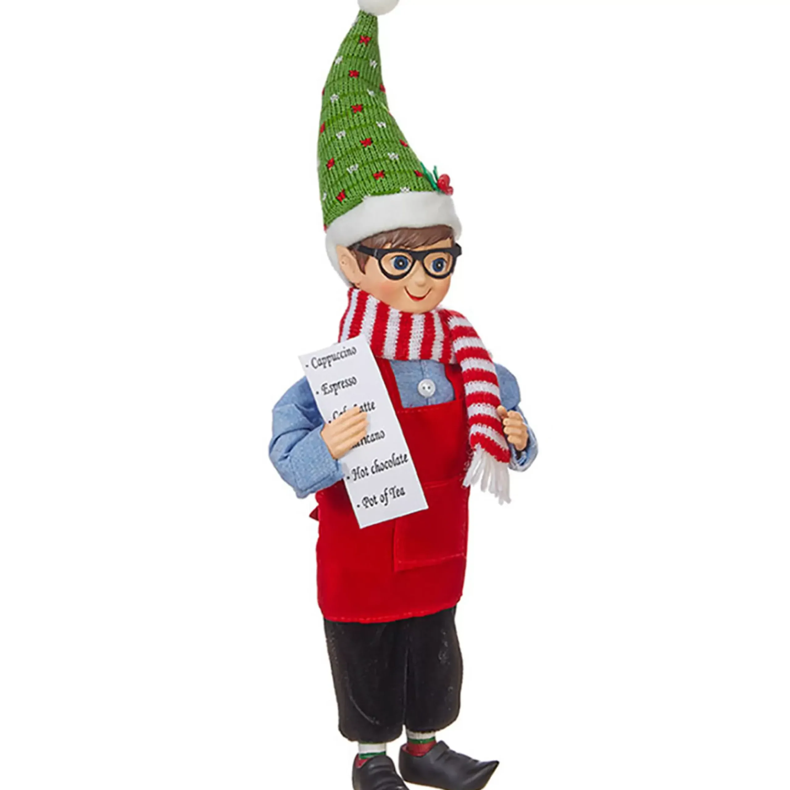 Raz Christmas Coffee Elf (2 Designs) - 33Cm