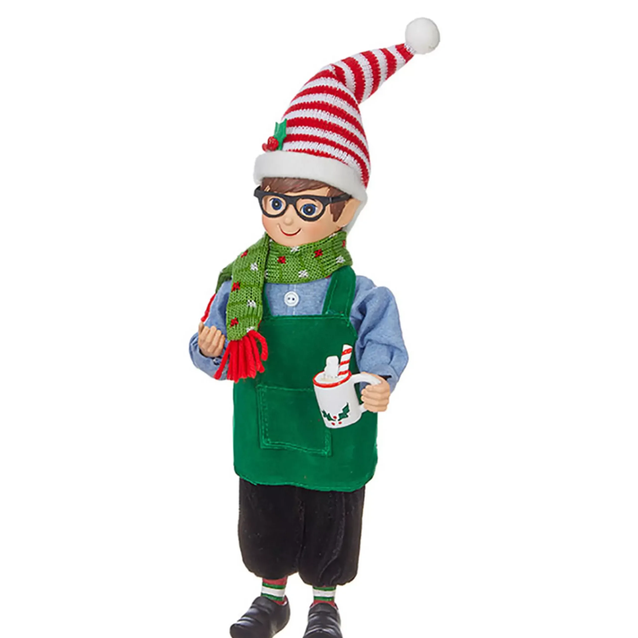 Raz Christmas Coffee Elf (2 Designs) - 33Cm
