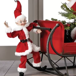 Red & White Christmas Elf - 40Cm