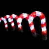 Red And White Acrylic Lightup Led Candy Canes