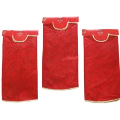 Red Glitter Organza Tree Skirt (3 Styles) - 100Cm