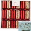 Red Gold Vine Luxury Cracker (Pack Of 6) - 30Cm