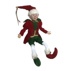 Red Green Tartan Christmas Elf (2 Styles) - 45Cm