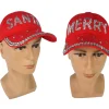 Red Jewelled Christmas Baseball Cap