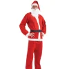 Red Santa Claus Suit Costume - Adult