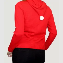 Red Santa Claus Ugly Christmas Jumper Hoodie - Adult