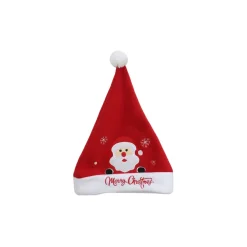 Red Santa Hat With Embroidered Character (2 Styles)
