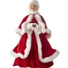 Red Velvet Mrs Claus With Faux White Fur - 47Cm