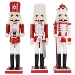 Red White Nutcracker (3 Styles) - 38Cm