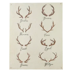 Reindeer Antler Paper Tapestry - 81Cm