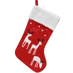 Reindeer Scene Stocking (3 Styles) - 45Cm