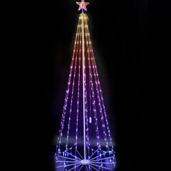 Rgb Digital Tree With Star - 1.8M