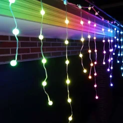 Rgb Icicle Light With 15Mm Balls - 5M