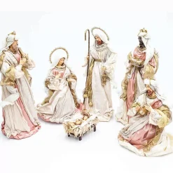 Rose Gold Nativity Margaux Collection (Set Of 6) - 81Cm