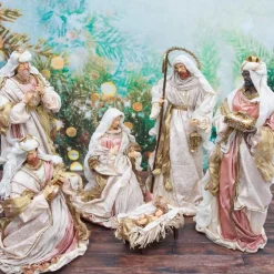 Rose Gold Nativity Margaux Collection (Set Of 6) - 81Cm