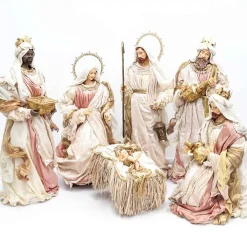 Rose Gold Nativity Margaux Collection (Set Of 6) - 106Cm