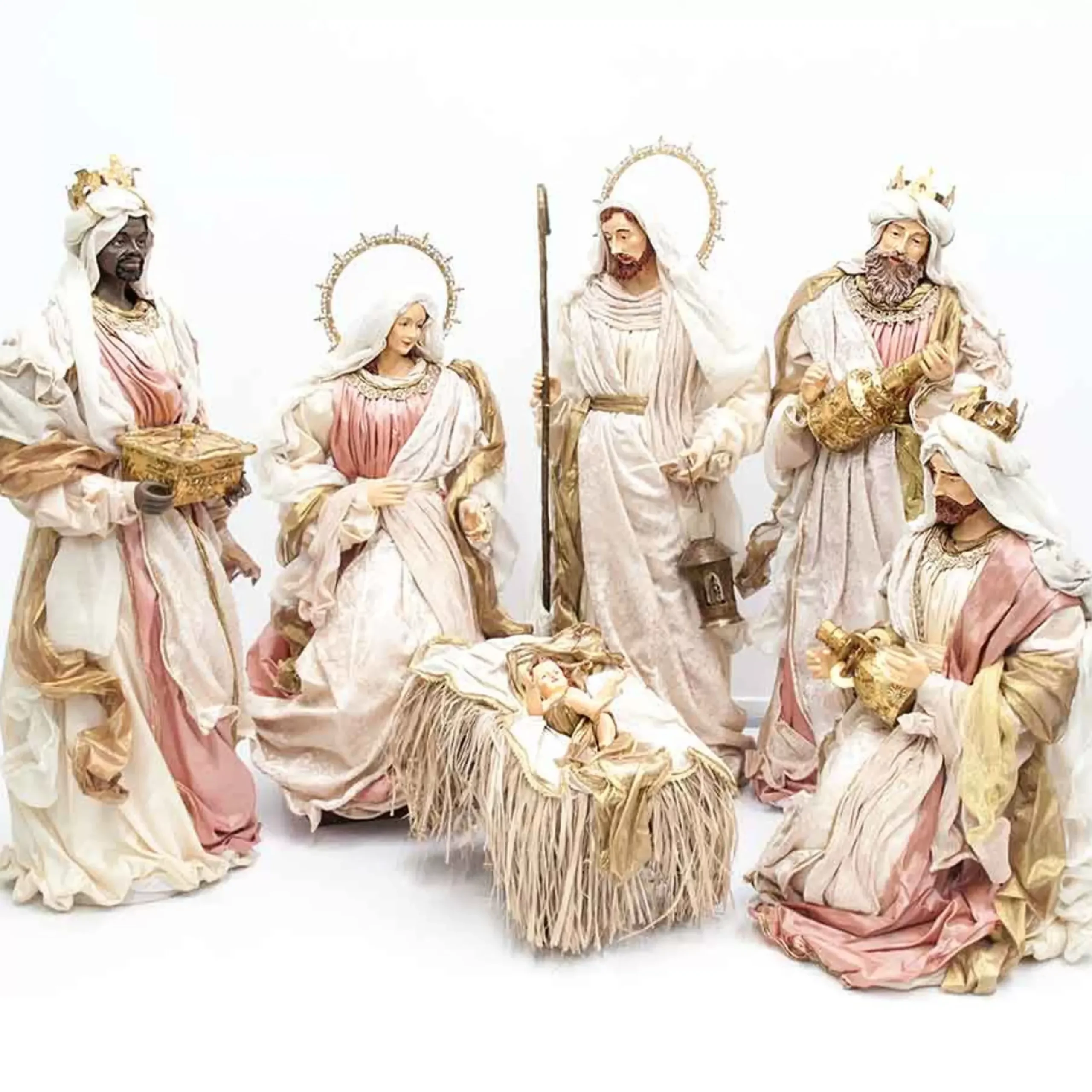 Rose Gold Nativity Margaux Collection (Set Of 6) - 106Cm