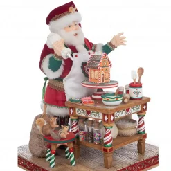 Santa Claus Baking For Christmas - 46Cm