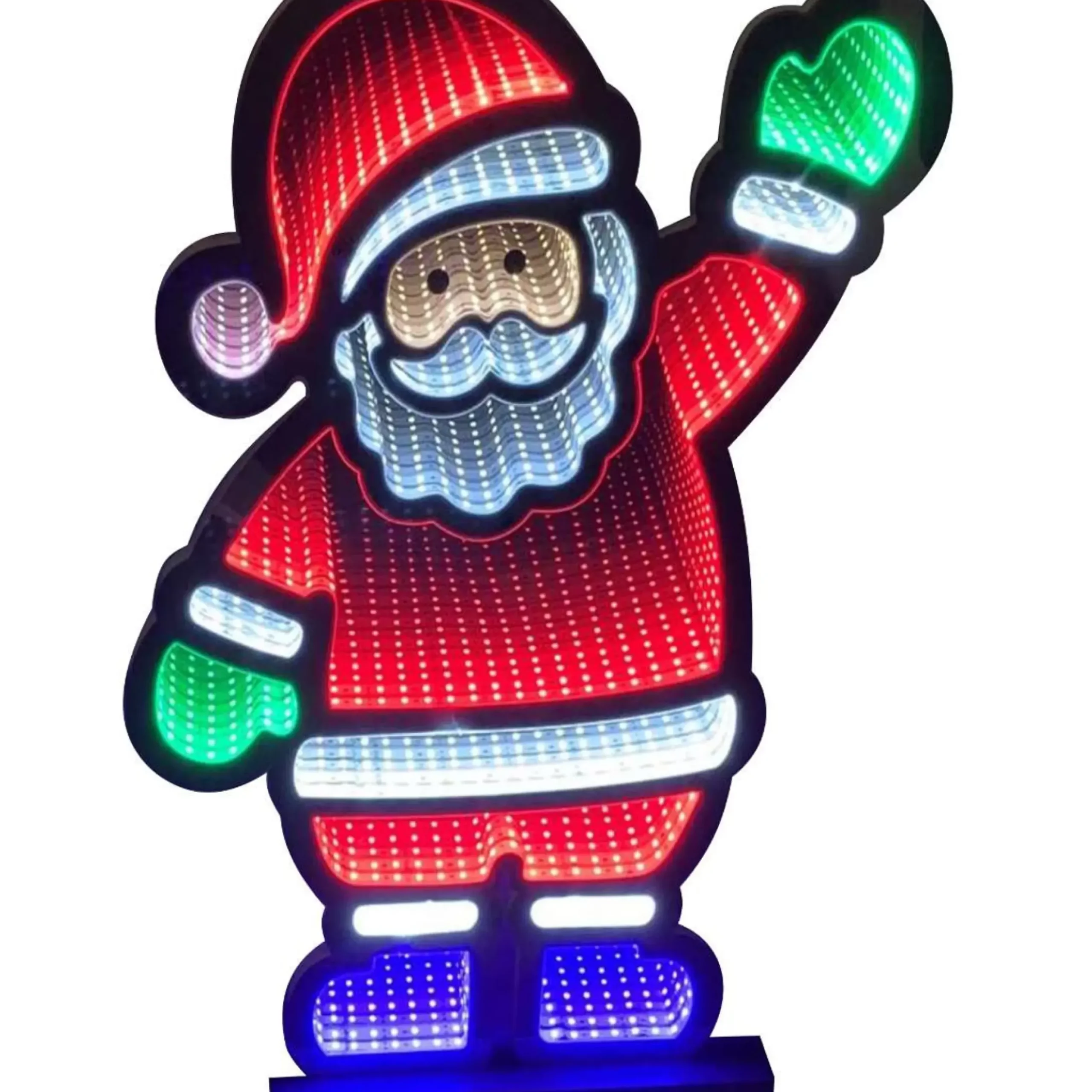 Santa Claus Infinity Light (Indoor) - 74Cm