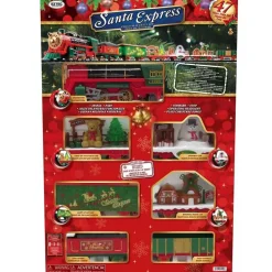 Santa Express Light Up Christmas Train Set (7 Carriage) - (Duplicate Imported From Bigcommerce)