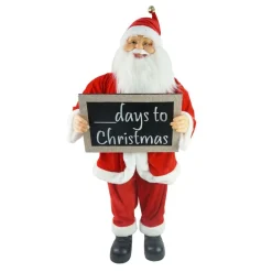 Santa Statue Withcountdown Board - 90Cm
