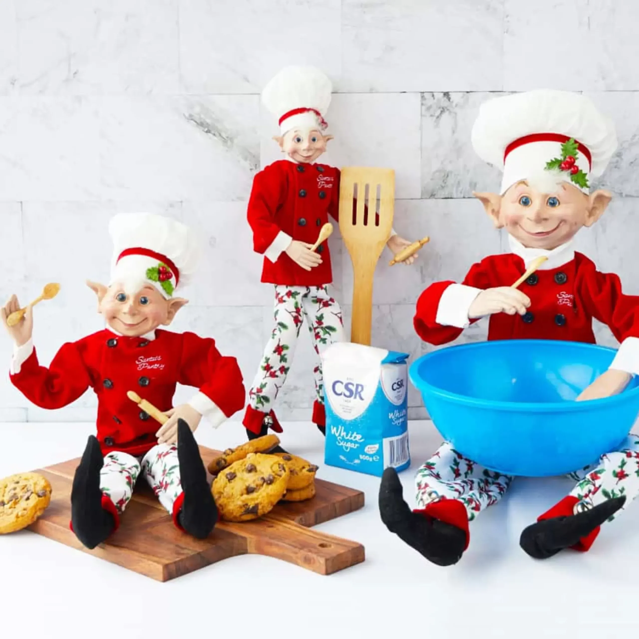 Santas Pantry Chef De Rotisseur Florent Elf - 50Cm