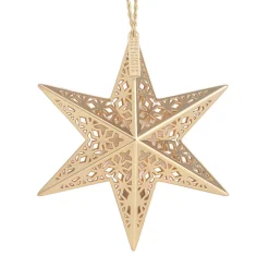 Scentsicles Gold Star Ornament With White Winter Fir Fragrance -13Cm