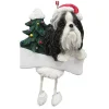 Shih Tzu Black & White Pet Dangle - 9Cm