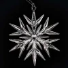 Silver Hanging Snowflake - 9Cm