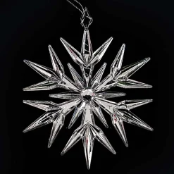 Silver Hanging Snowflake - 9Cm