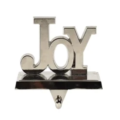 Silver Metal Joy Stocking Holder - 15Cm