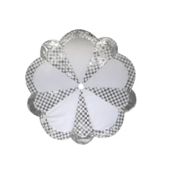 Silver White Tree Skirt - 120Cm