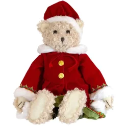 Sitting Christmas Girl Bear - 43Cm