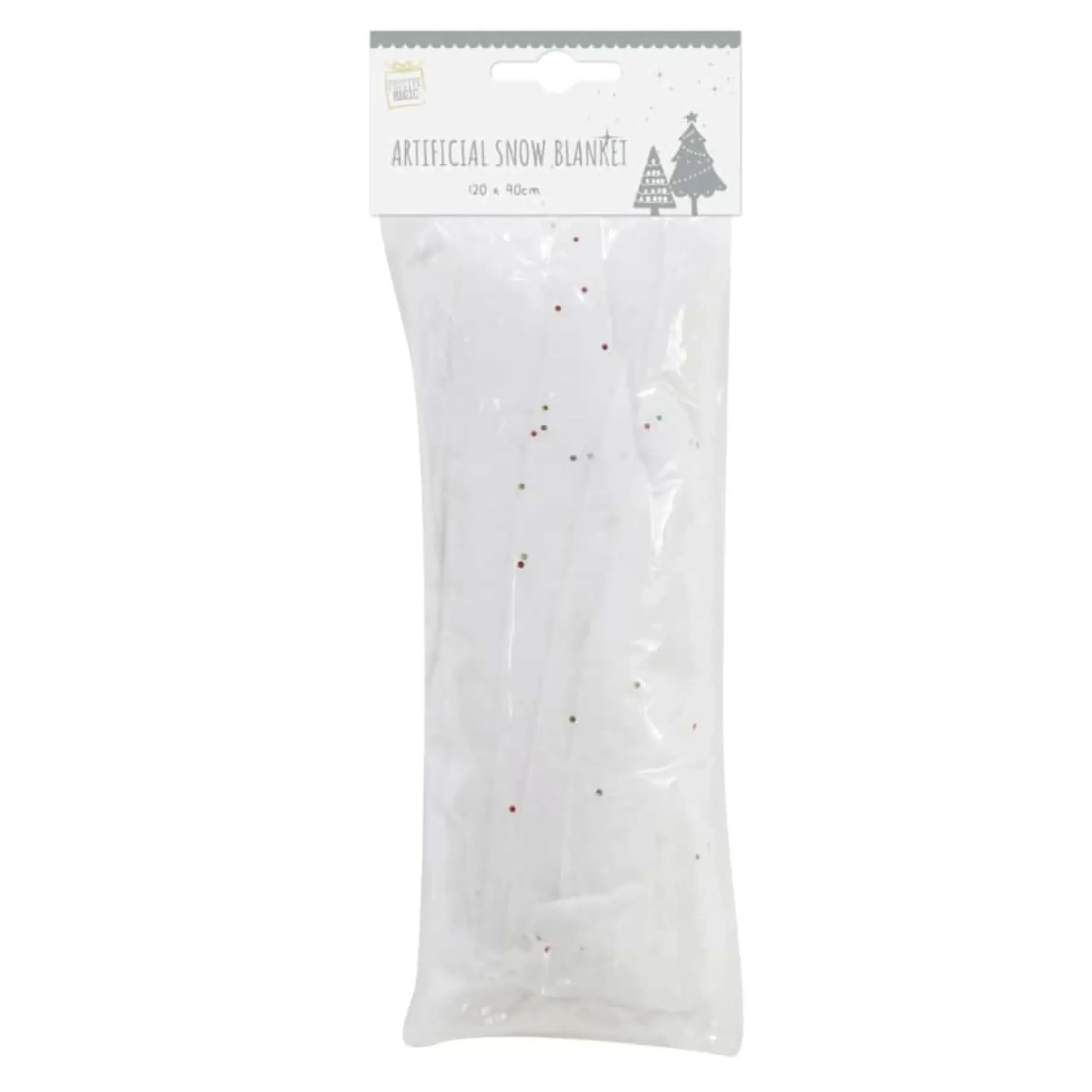 Snow Blanket With Glitter -120Cm X 90Cm