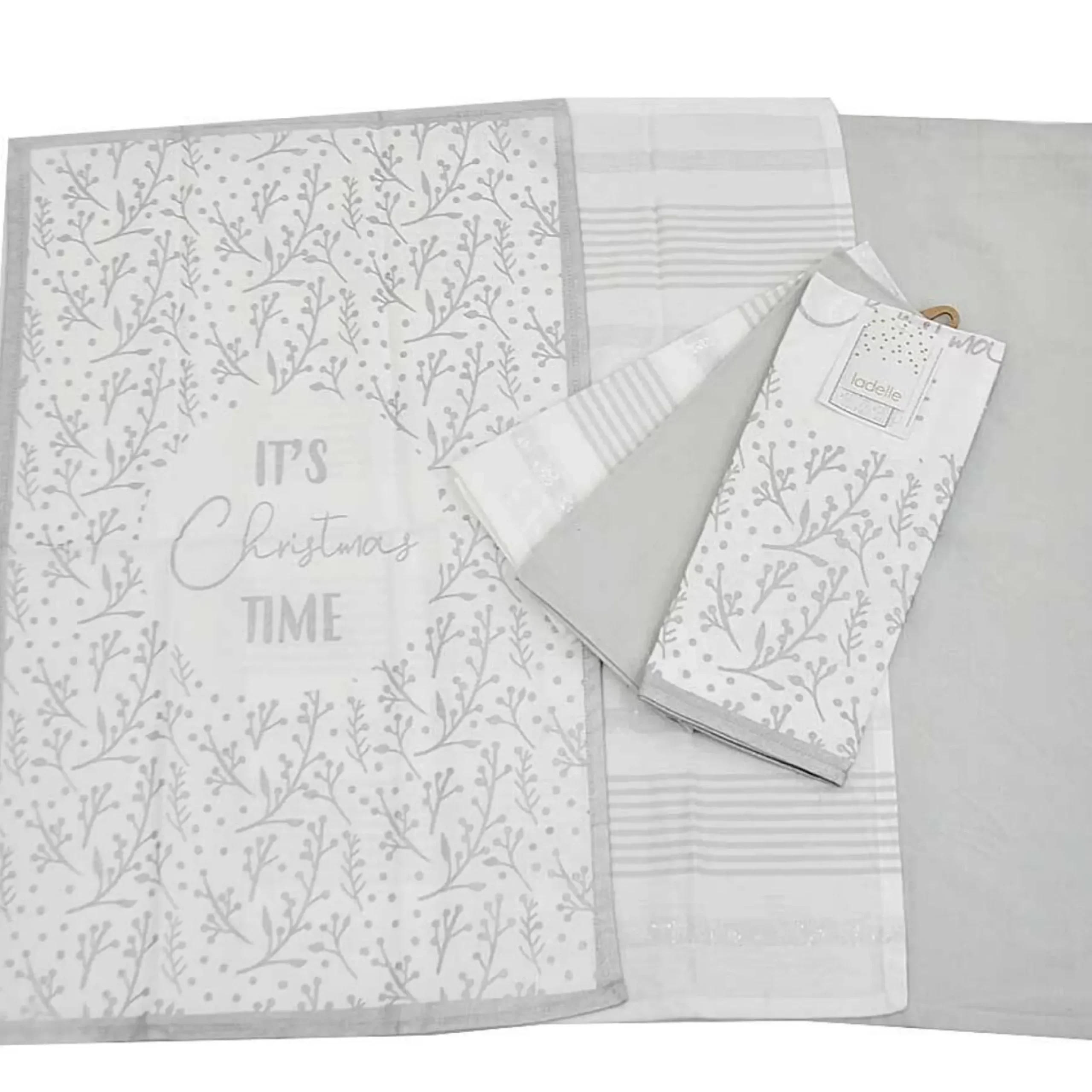 Sparkle Christmas Time Kitchen Towel Pack Of 3 (2 Styles)